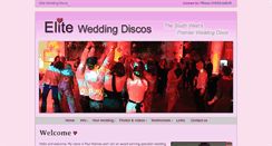 Desktop Screenshot of eliteweddingdisco.com